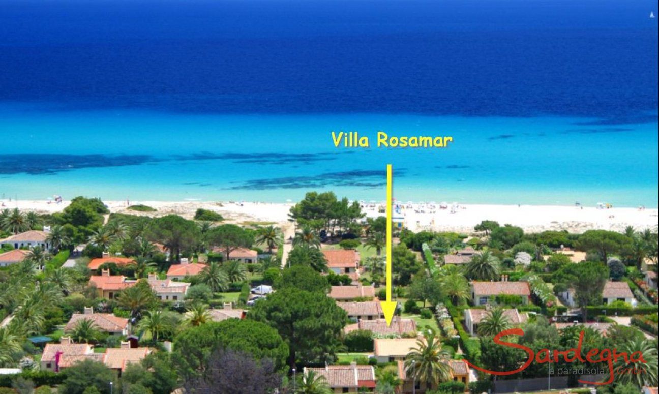 Location Villa Rosamar at Costa Rei 