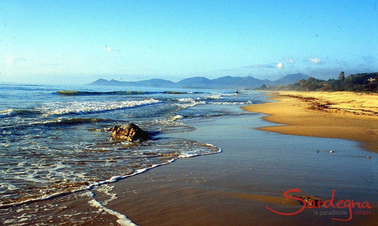 Sandy beach of Costa Rei